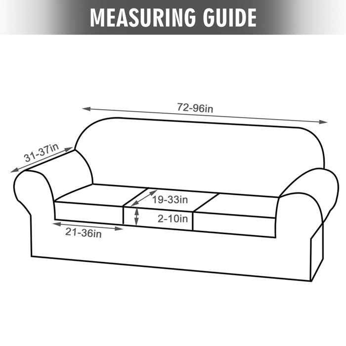 Eider & Ivory™ Box Cushion Sofa Slipcover Wayfair